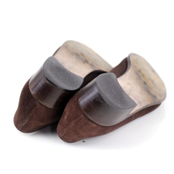 VTG Walter Steiger BROWN REAL LEATHER SUEDE LOW HEEL ALMOND TOE LOAFER SHOES 9B - Picture 12 of 12